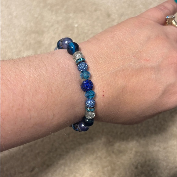 Handmade Beaded Dog necklace & Matching Owner Bracelet Set - Picture 9 of 9